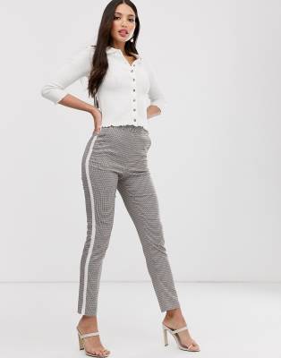 asos side stripe trousers