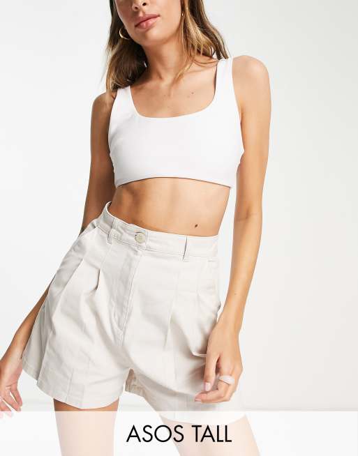 ASOS DESIGN chino short in stone