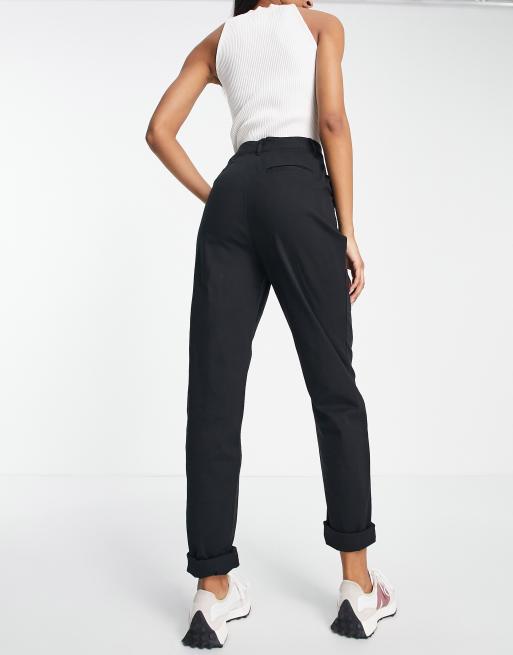 ASOS DESIGN Tall chino trousers in black