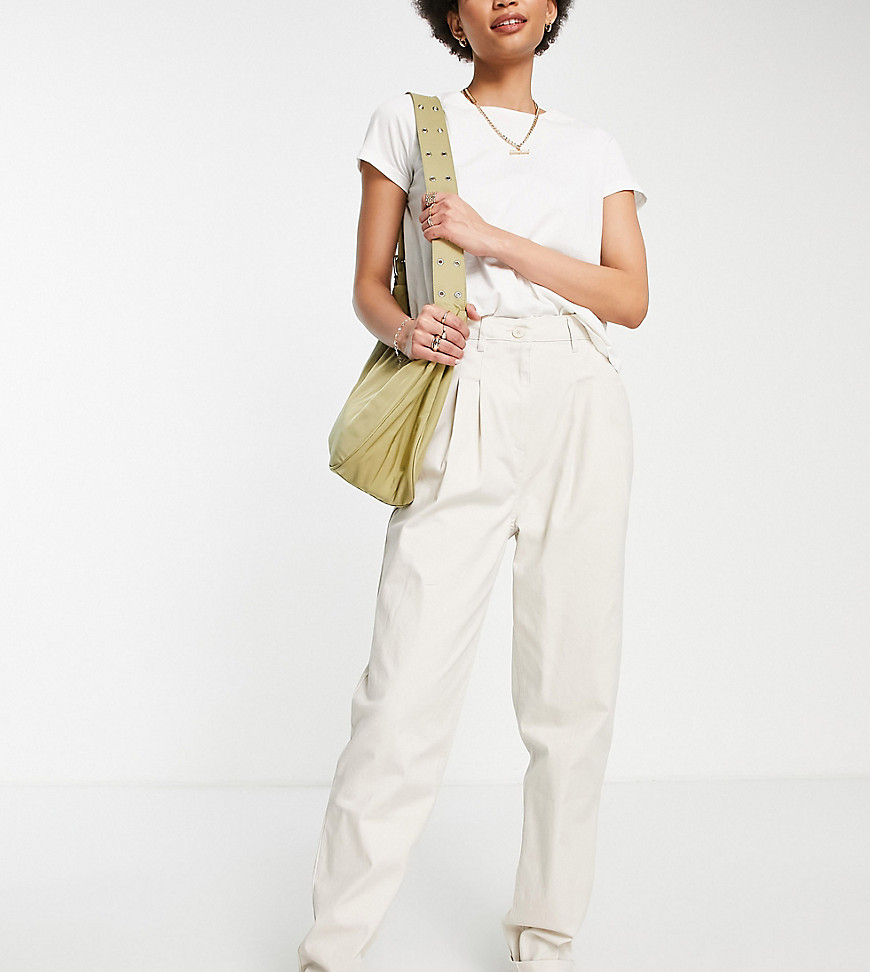 ASOS DESIGN Tall chino trousers in stone-Neutral
