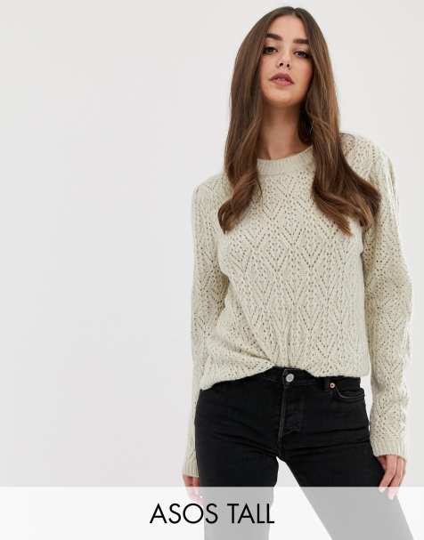 ASOS DESIGN Tall chunky jumper with stitch detail