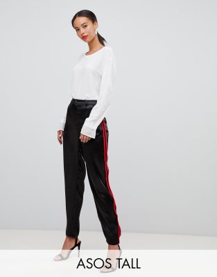 satin cigarette trousers