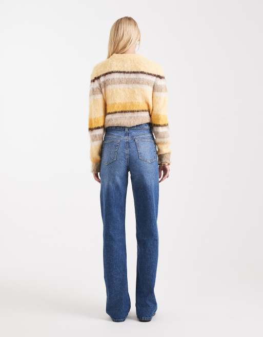 ASOS DESIGN Tall - Circular Design Collection - Blå dad-jeans med brede ben, 3 af 5