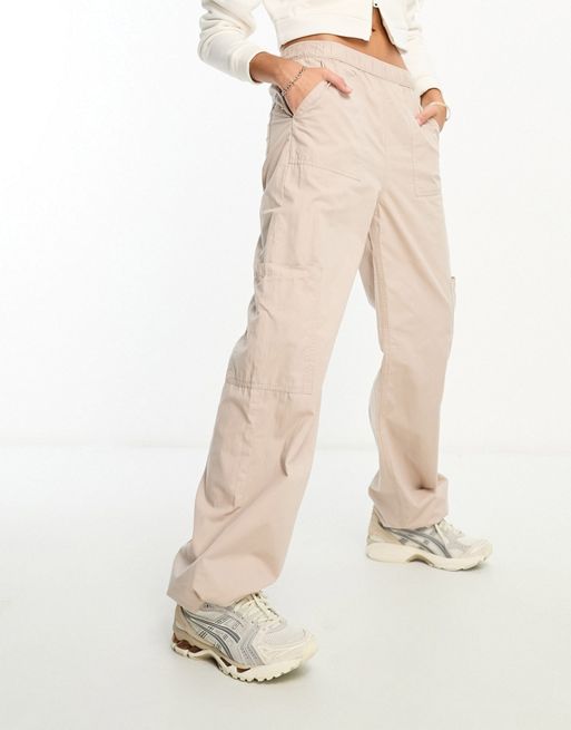 ASOS DESIGN Tall clean pull-on cargo pants in stone