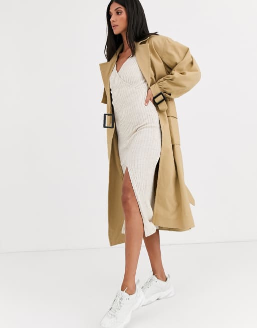 Asos trench dress sale