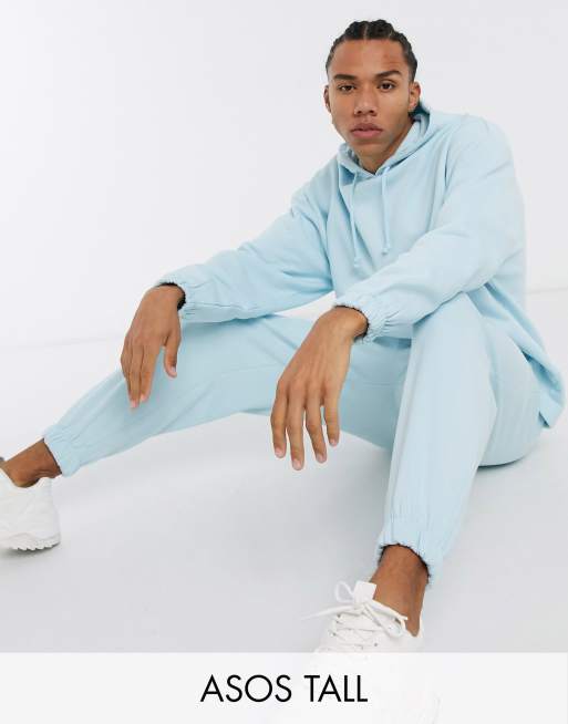 ASOS DESIGN Tall co ord oversized tracksuit in pastel blue ASOS