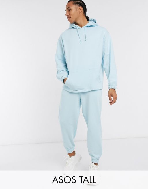 ASOS DESIGN Tall co ord oversized tracksuit in pastel blue ASOS