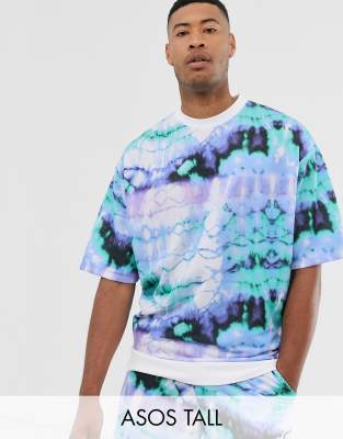 short sleeve tie dye hoodie