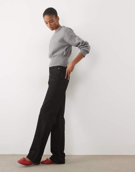ASOS DESIGN Tall comfort stretch straight leg jean in black, 2 of 5