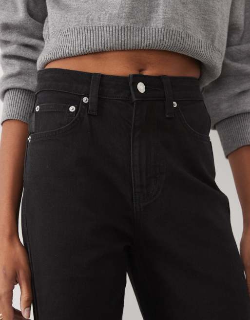 ASOS DESIGN Tall comfort stretch straight leg jean in black, 4 of 5