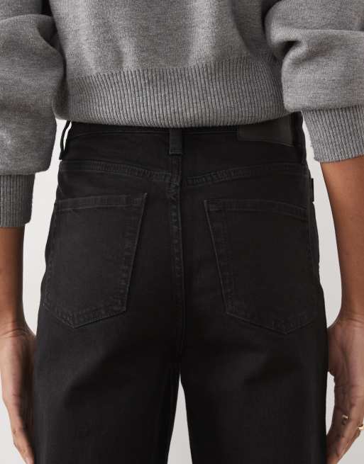 ASOS DESIGN Tall comfort stretch straight leg jean in black, 5 of 5