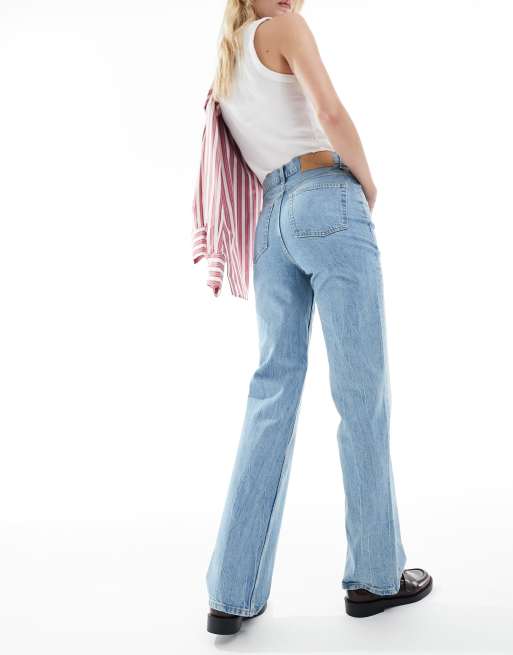 ASOS DESIGN Tall comfort stretch straight leg jeans in light blue