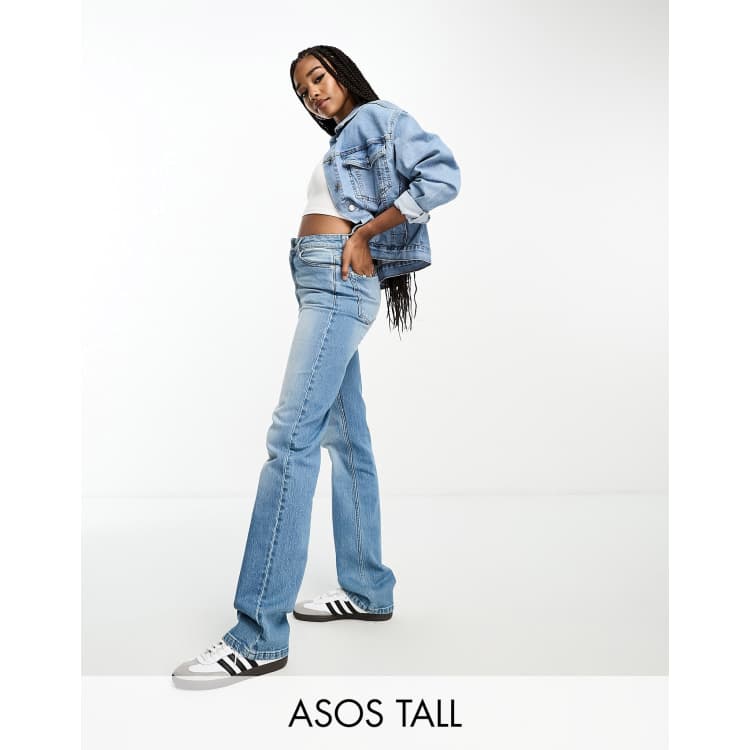 [ ] Wide Leg Fit Mid Blue Jeans ★大人気★ Buy Mid Blue Wide Leg Jeans from Next USA