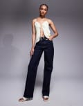 [ASOS Tall] ASOS DESIGN Tall comfort stretch straight leg jeans in rinse-Blue 8 Rinse