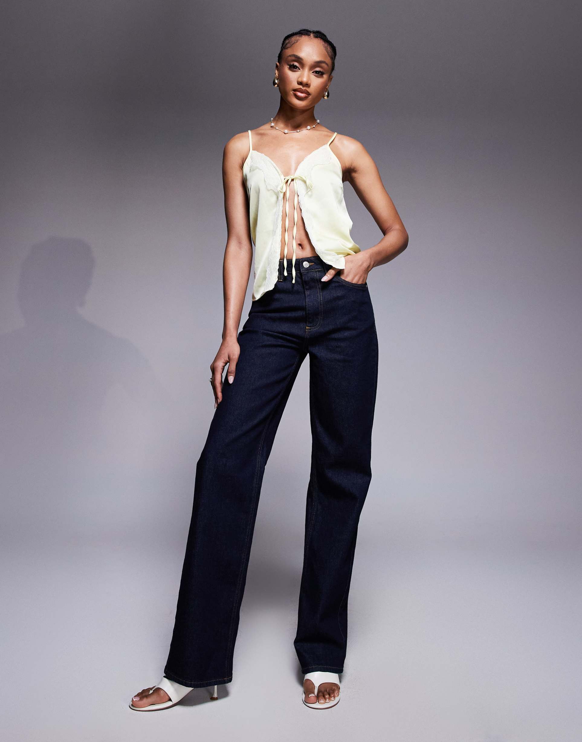 asos design tall comfort stretch straight leg jeans in rinse