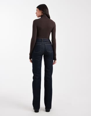 Asos Tall Asos Design Tall Comfort Stretch Straight Leg Jeans In Multi