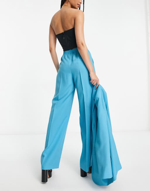 ASOS DESIGN Tall commuter suit trouser in turquoise, 2 of 4