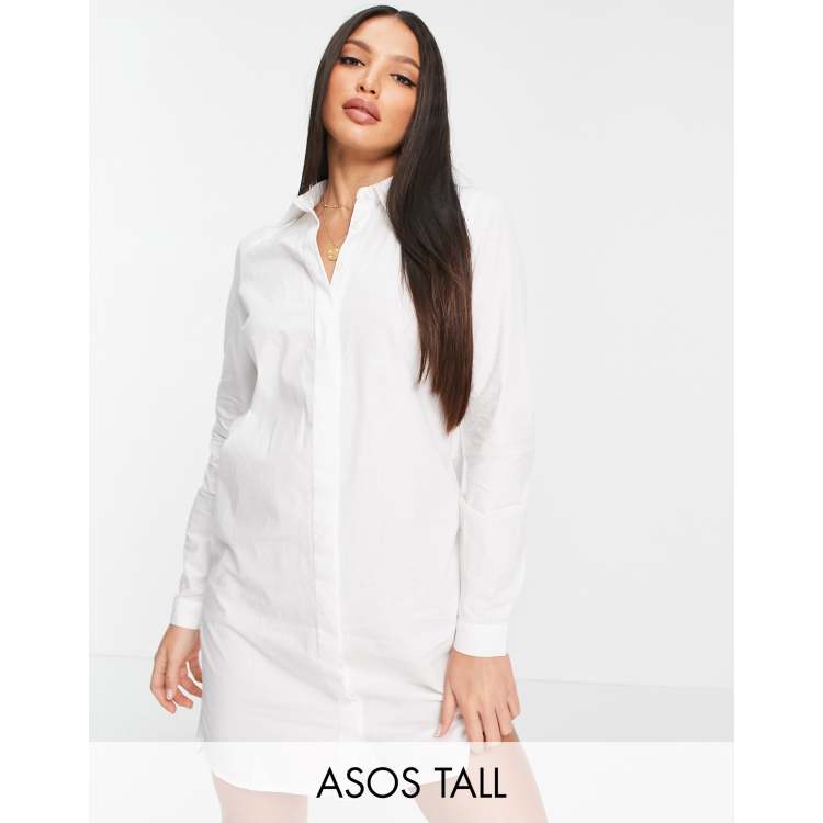 Asos design cotton store mini shirt dress