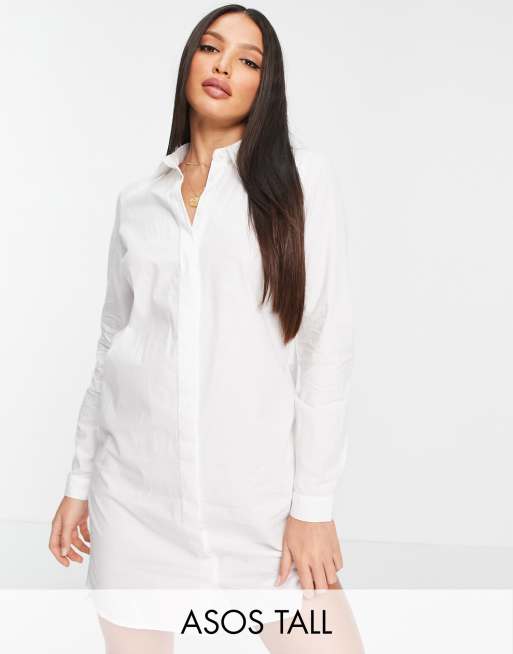 White shirt 2025 dress tall