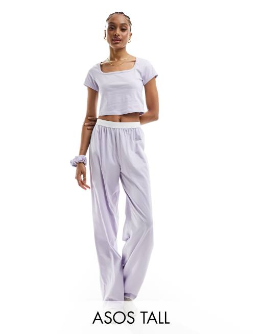 Wide leg shop lounge pants tall