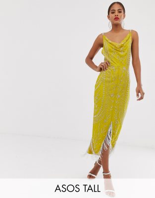 cowl neck dress asos