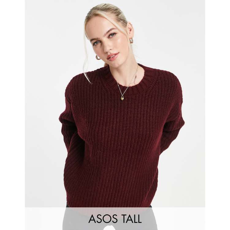 Dark red pullover new arrivals