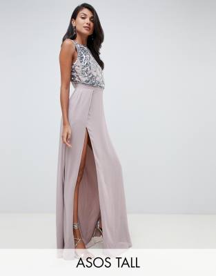 embellished maxi dress asos