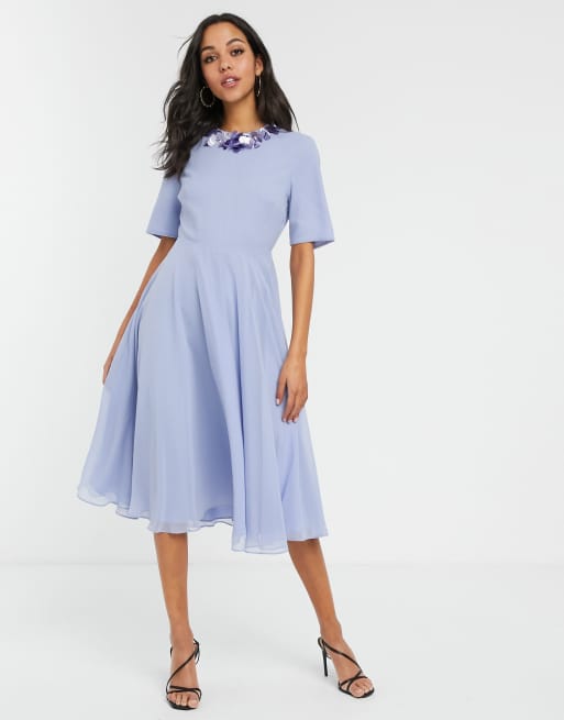 Asos crop clearance top midi dress