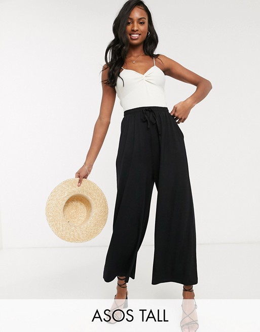 ASOS DESIGN Tall cropped drawstring trousers
