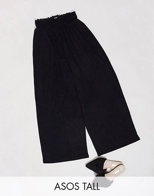 Trousers & Leggings Tall culotte trouser with shirred waist 