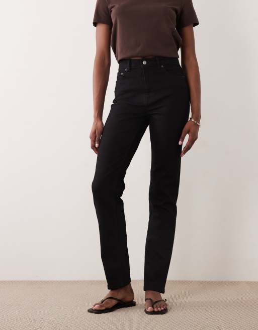 ASOS DESIGN Tall – Czarne, dopasowane jeansy mom fit, 2 z 5