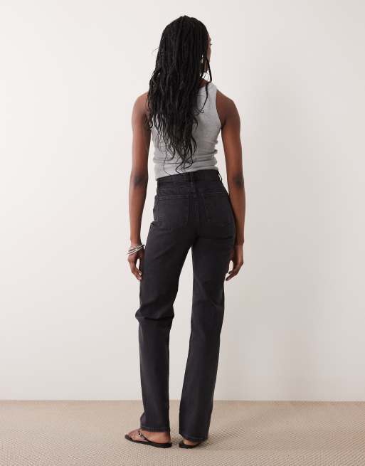 ASOS DESIGN Tall – Czarne jeansy ze stretchem z prostymi nogawkami, 2 z 5