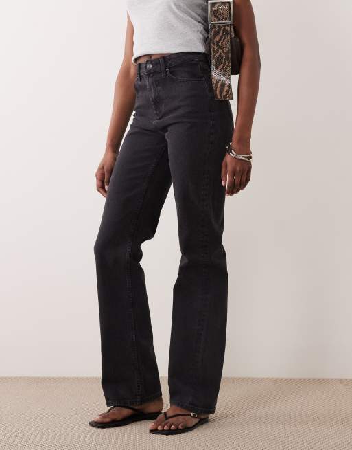 ASOS DESIGN Tall – Czarne jeansy ze stretchem z prostymi nogawkami, 3 z 5