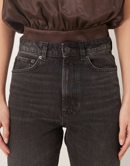 ASOS DESIGN Tall – Czarne proste jeansy w stylu lat 90. , 5 z 5