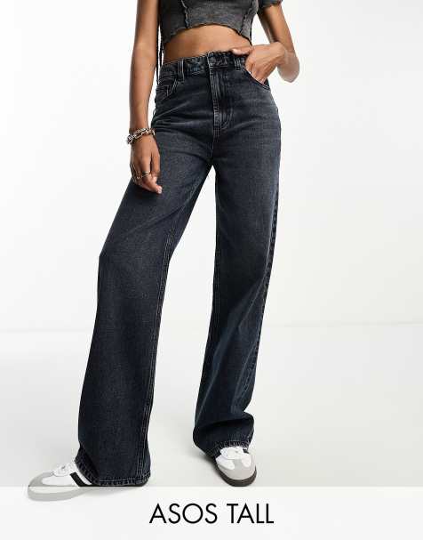 JNGSA Tall Jeans for Women,Women's Wide Leg Jean Pants Casual