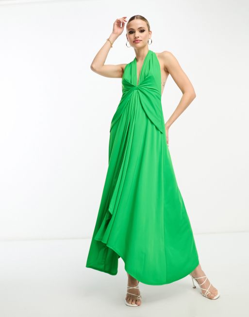 NWT ASOS Sisters buy of the tribe deep plunge maxi dress