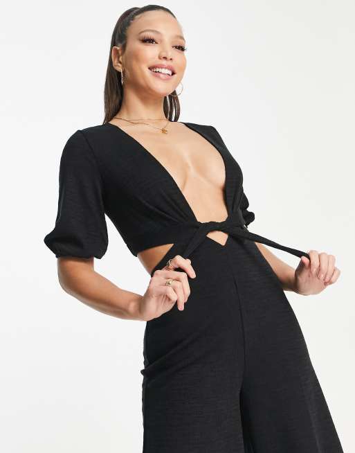 ASOS DESIGN kimono sleeve culotte jumpsuit