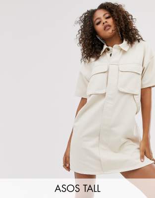 asos tall denim dress