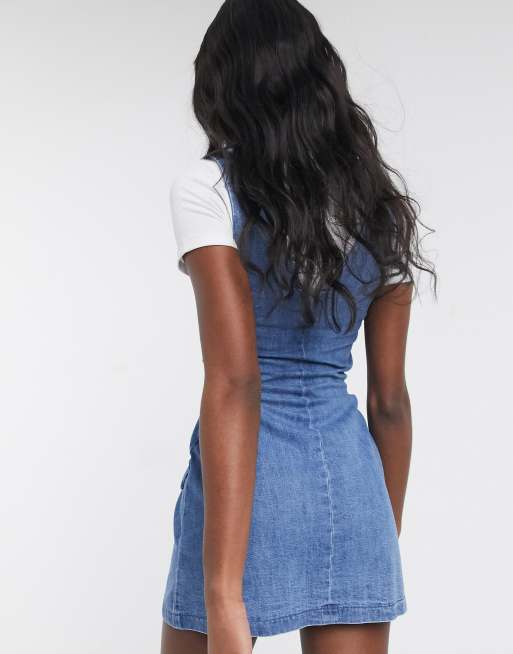 Asos tall hot sale denim dress