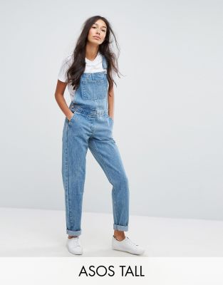 tall denim dungarees