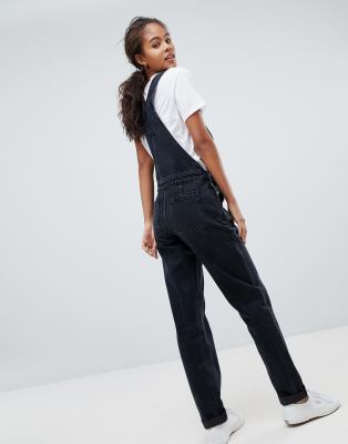 asos black dungarees