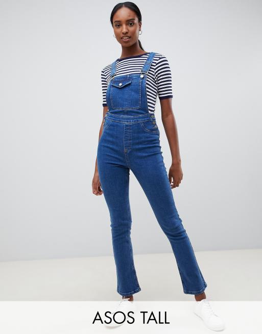 Denim Flare Leg Dungaree