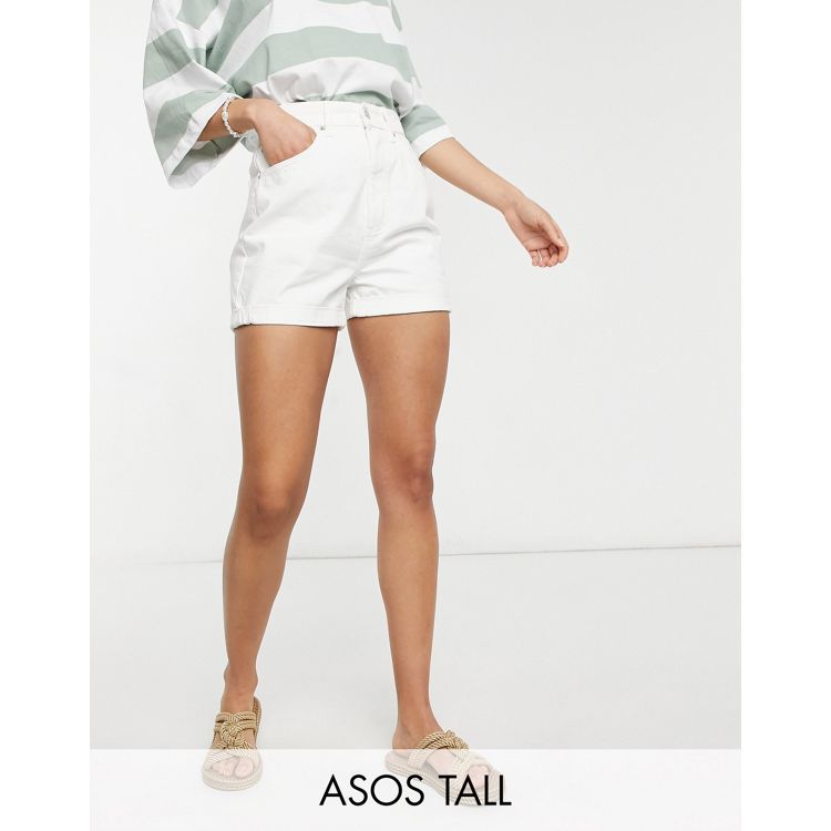 ASOS – Jeans-Mom-Shorts in Lila, ASOS