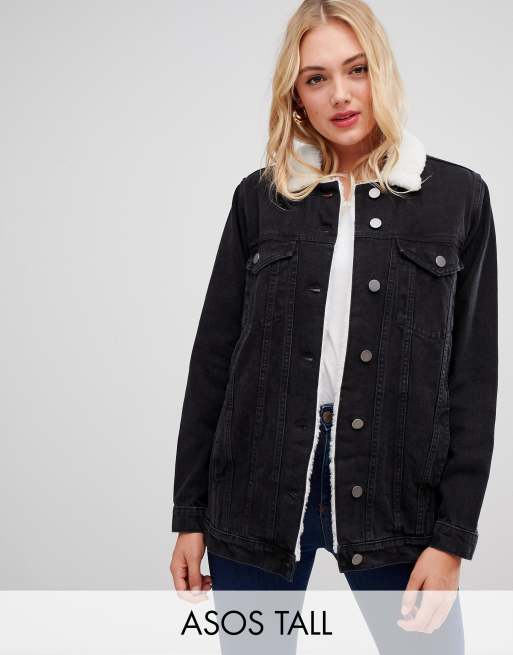 Asos tall hot sale denim jacket