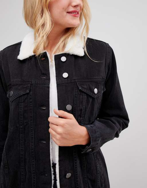 Asos tall hot sale denim jacket