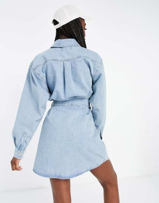 Asos tall sale denim dress