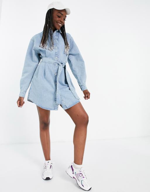 Asos tall store denim dress