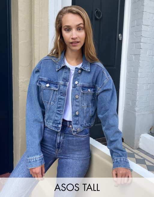 Asos tall denim jacket sale