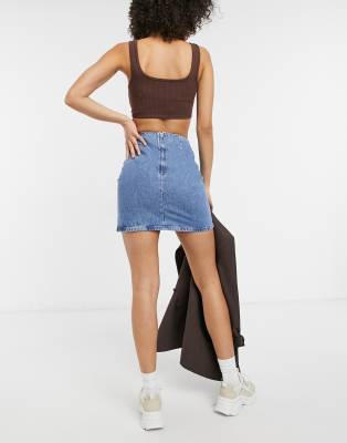 asos denim skirt tall