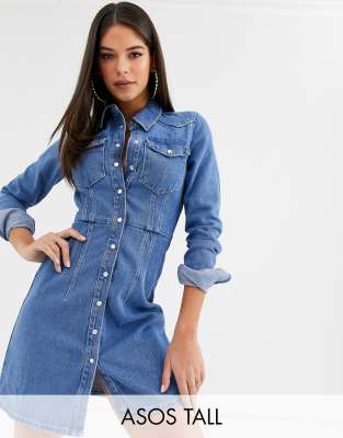 tall denim dress